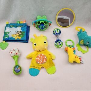 Yellow Giraffe Baby Toy Set